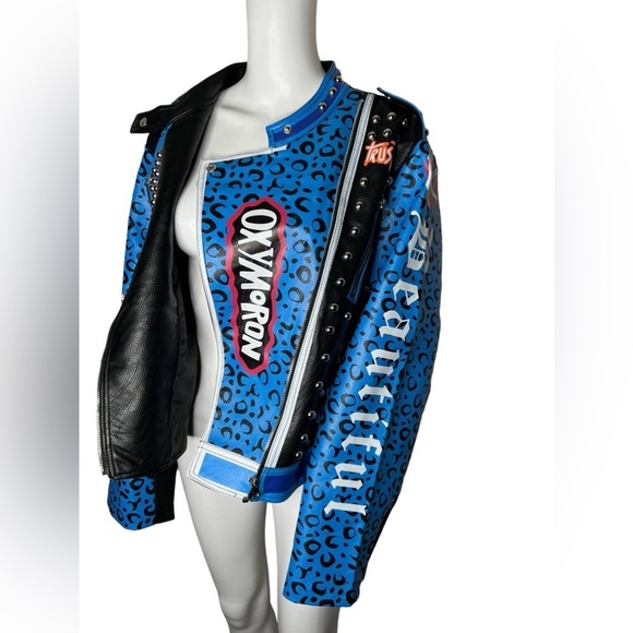 For Her NYC Women’s Studded Bling Moto Jacket - Picture 5 of 16